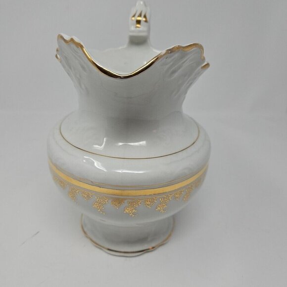 Antique 19th Century Wash Pitcher Burford Bros Pottery Porcelain E Liverpool OH - Picture 3 of 8